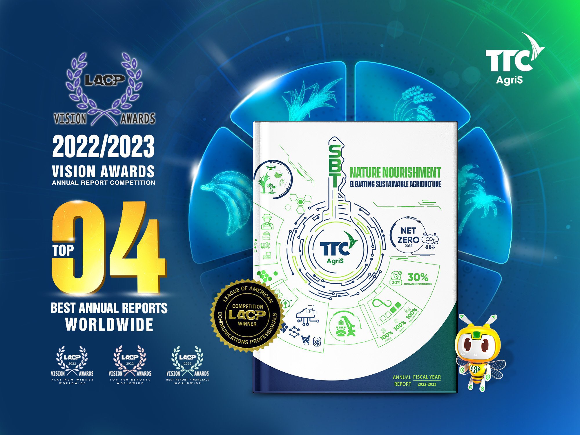 TTC AgriS tiếp tục lọt Top 4/100 Báo cáo thường niên tốt nhất thế giới